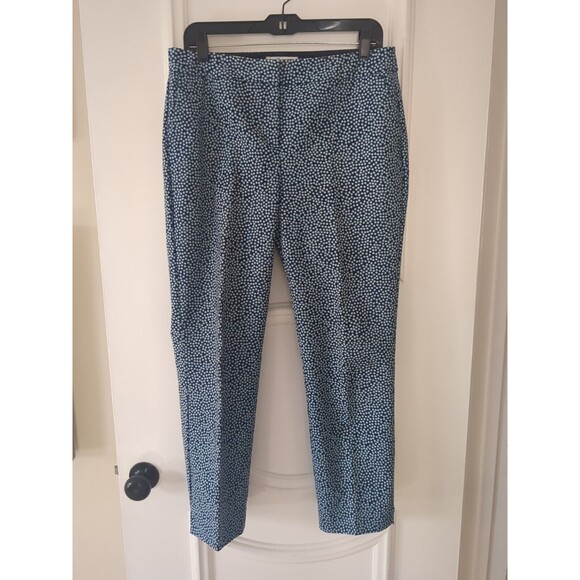 Boden Womens Pants 8 Richmond Ankle Pants Straight leg Blue Polka Dot - Picture 5 of 7